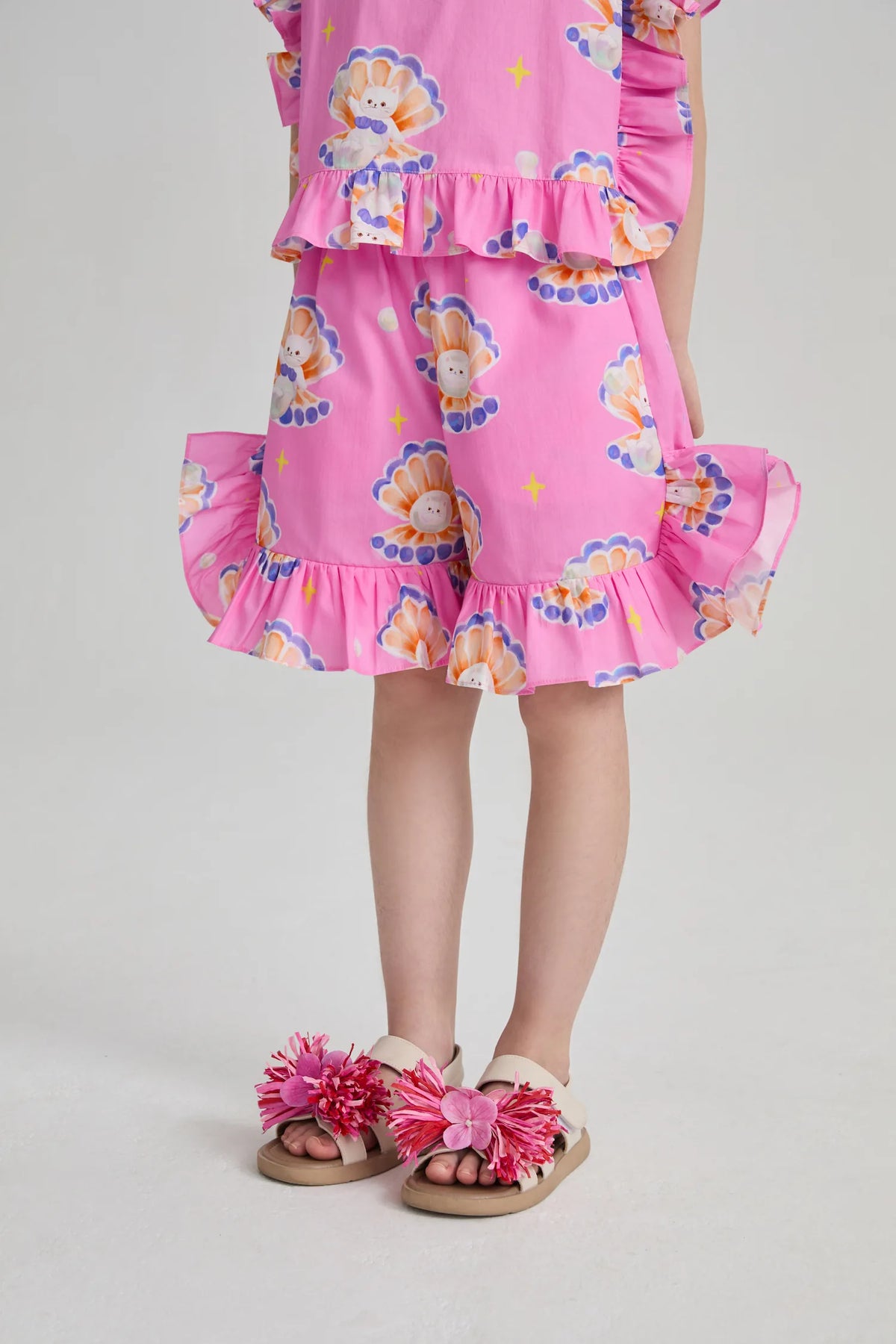 Poco Blush Mermaid Pearl Cat Shorts