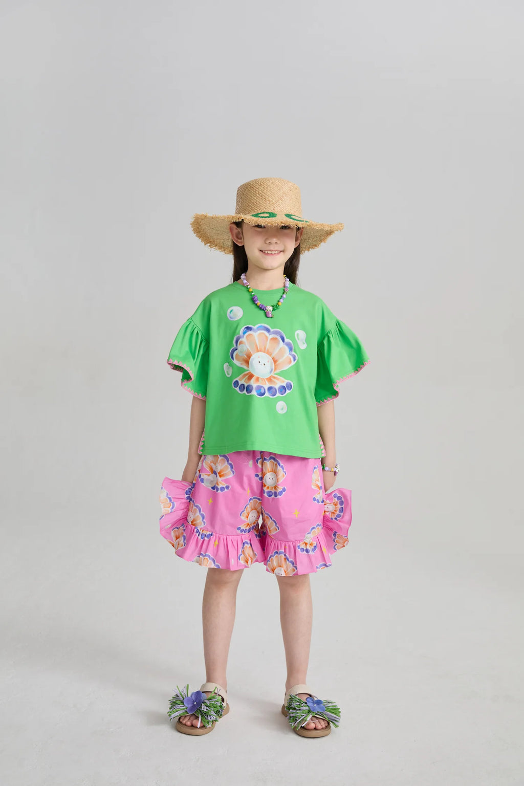 Mermaid Pearl Cat Shorts by Poco Blush, image 5