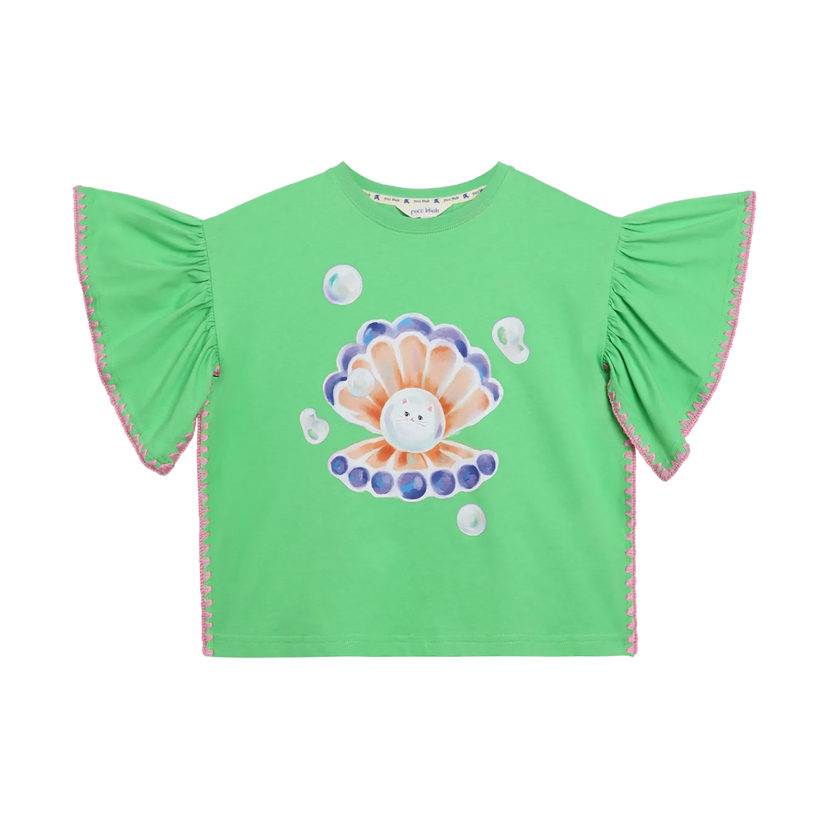 Pearl Cat Shell Adventure Tee by Poco Blush