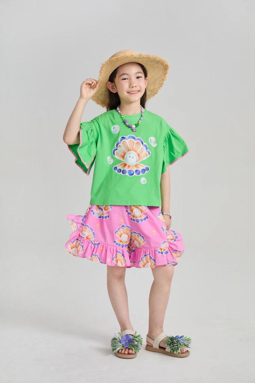 Pearl Cat Shell Adventure Tee by Poco Blush, image 11