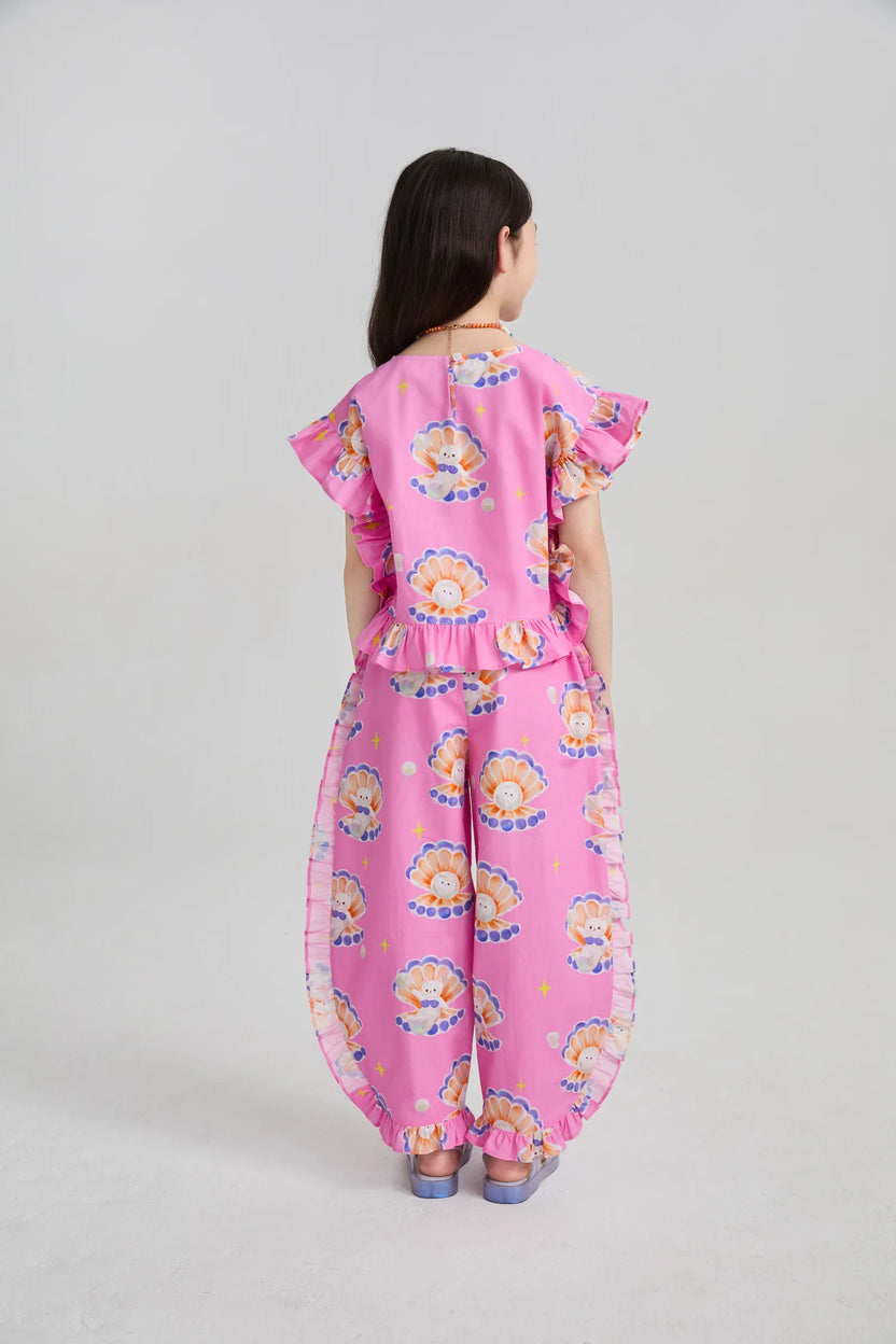 Pearl Cat Shell Print Pants by Poco Blush, image 14