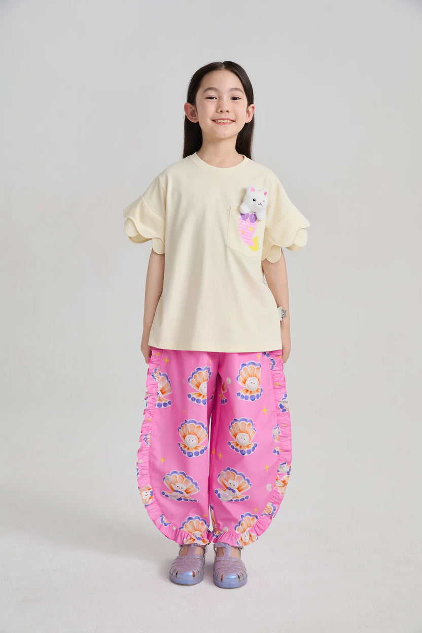 Pearl Cat Shell Print Pants by Poco Blush, image 15