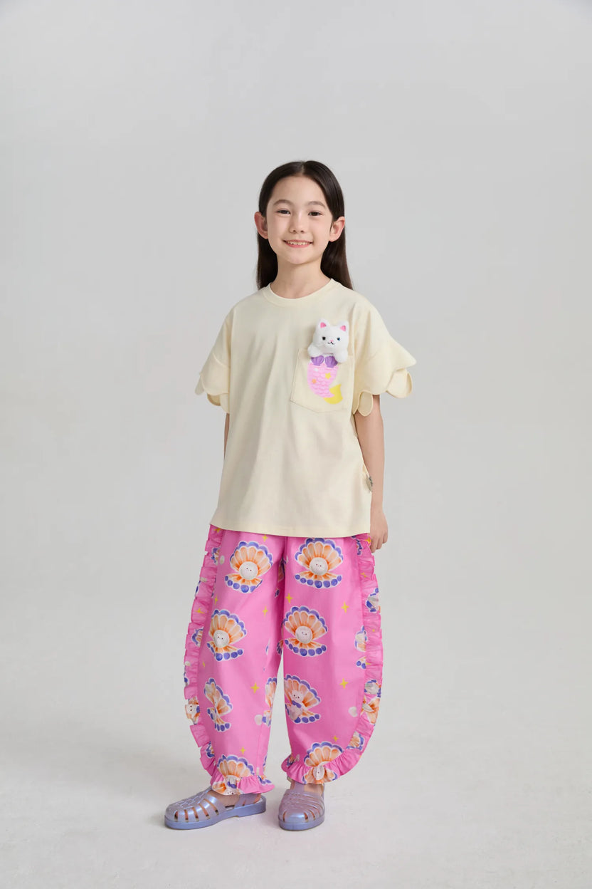 Pearl Cat Shell Print Pants by Poco Blush, image 16