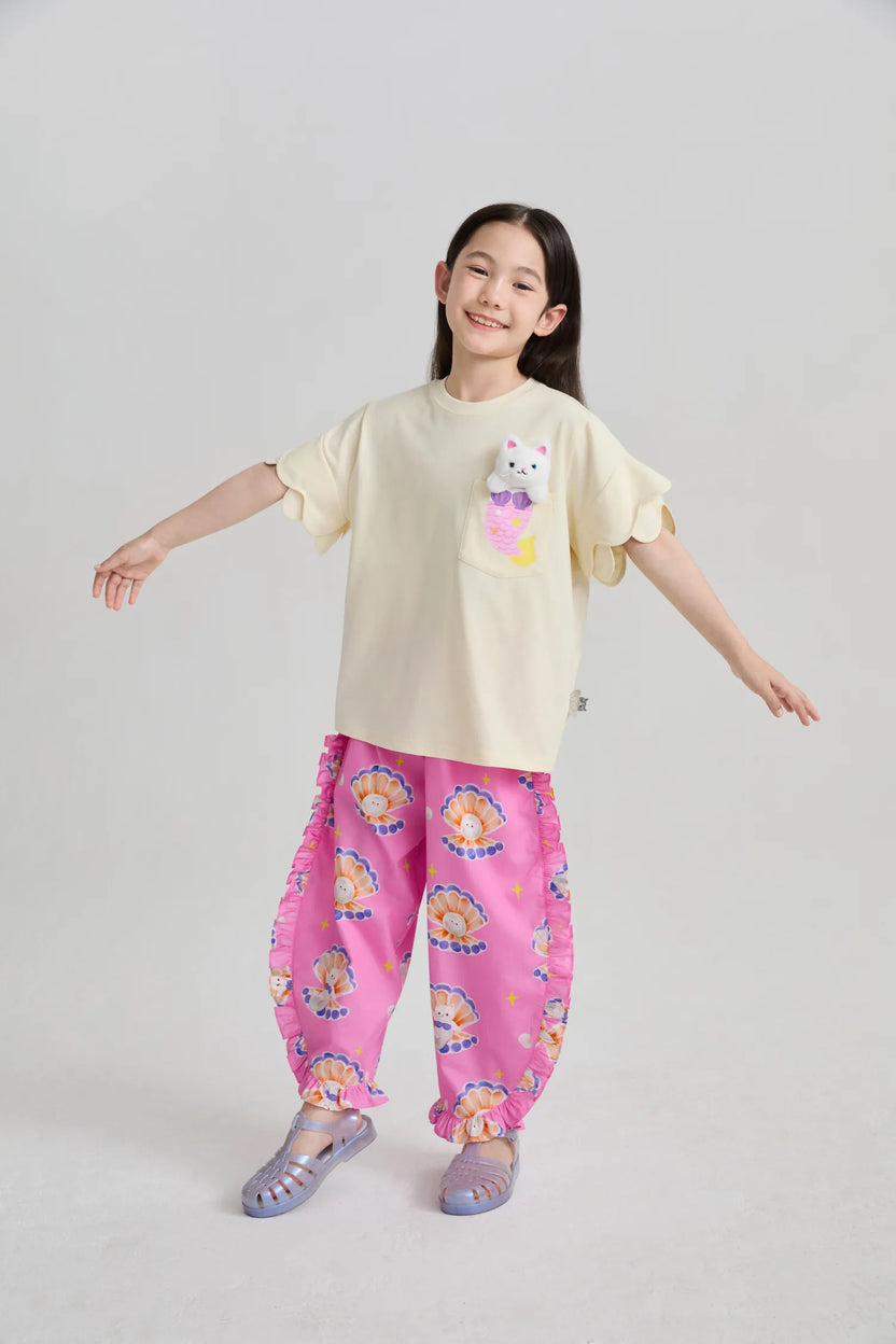 Pearl Cat Shell Print Pants by Poco Blush, image 17