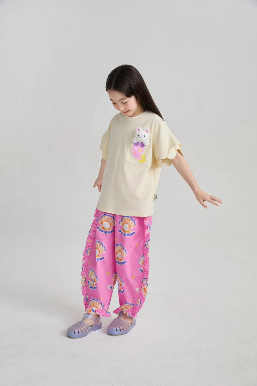 Pearl Cat Shell Print Pants by Poco Blush, image 18