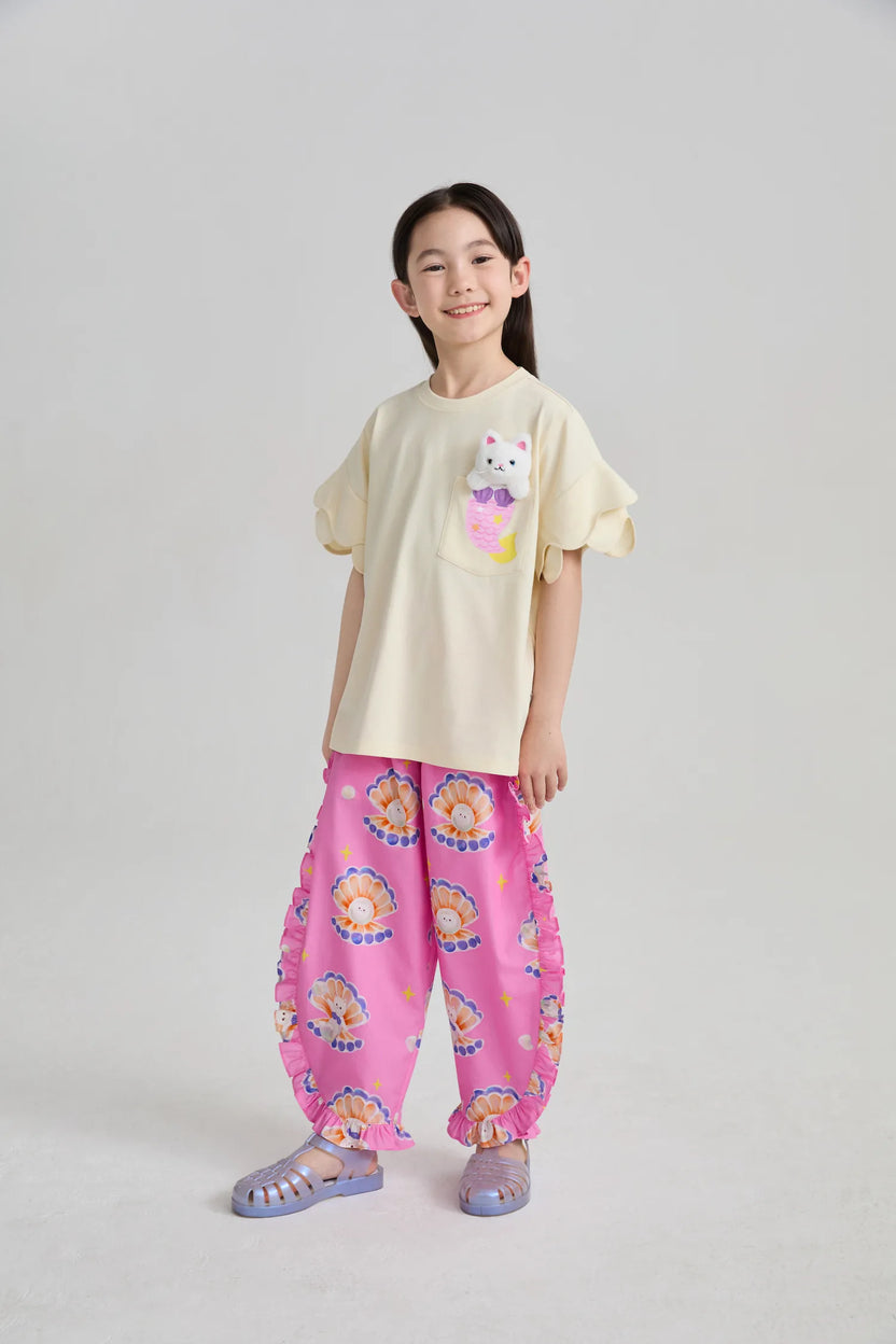 Pearl Cat Shell Print Pants by Poco Blush, image 19