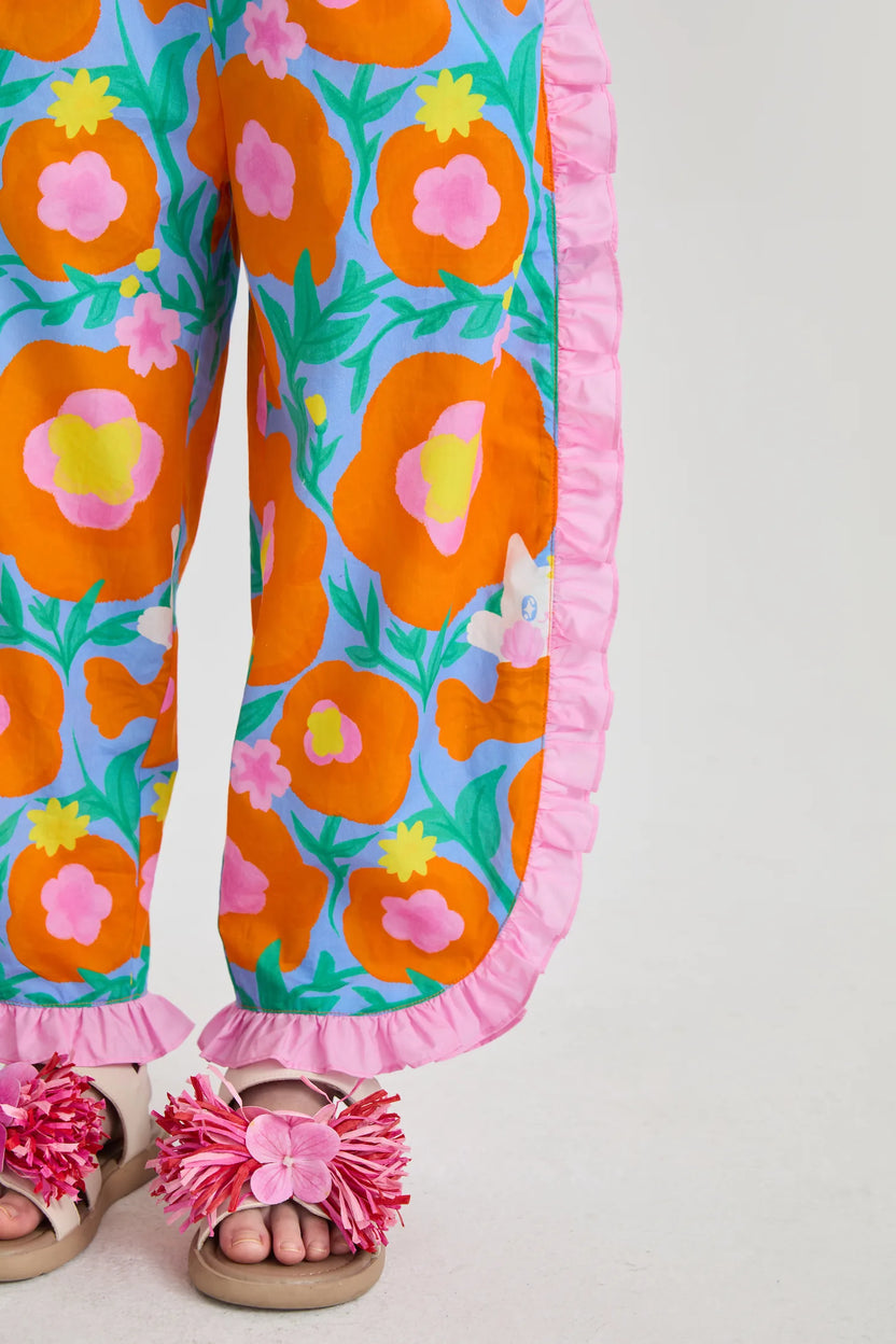 Shell-Wave Side-Ruffle Pants by Poco Blush, image 11