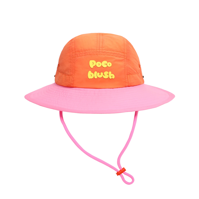 Snap‑Brim Colorblock Bucket Hat by Poco Blush