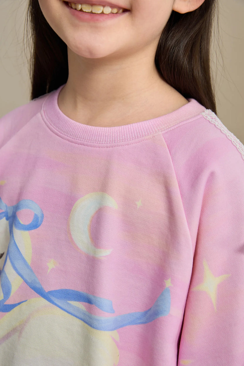 Swan Lace Dream Sweatshirt by Poco Blush, image 15