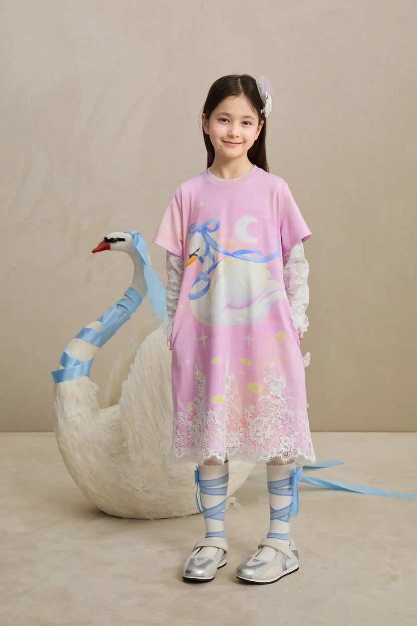 Dreamy Swan Lake Lace Dress by Poco Blush, image 16