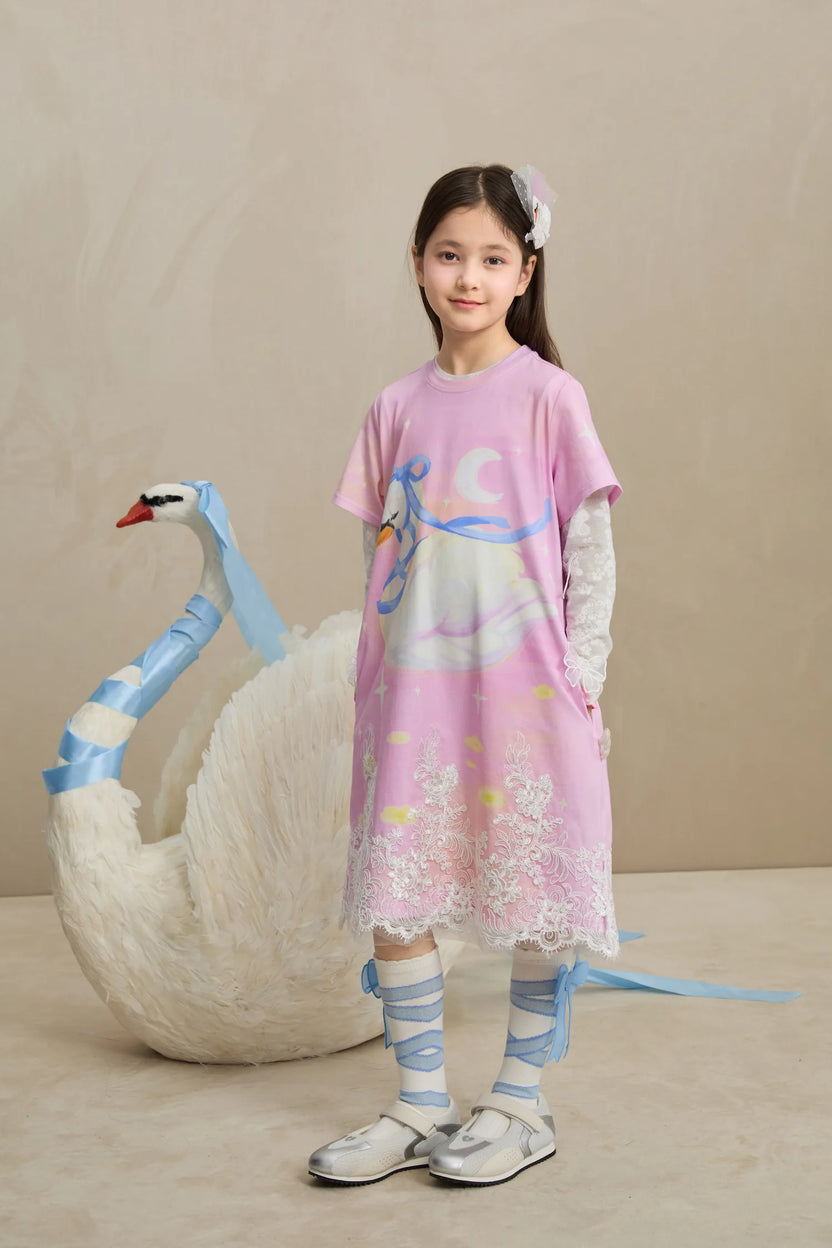 Dreamy Swan Lake Lace Dress by Poco Blush, image 17
