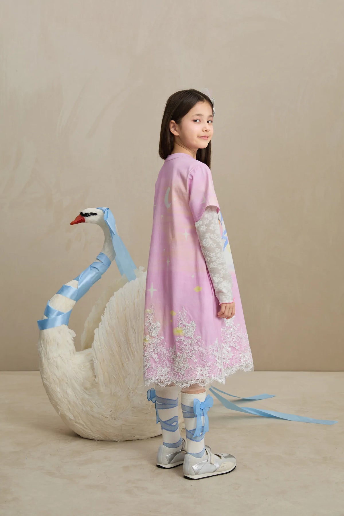 Dreamy Swan Lake Lace Dress by Poco Blush, image 4