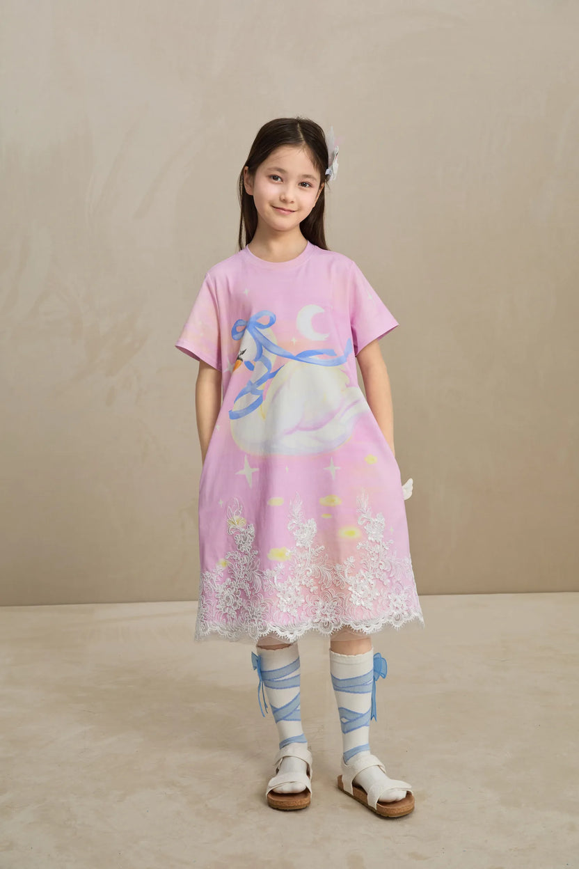 Dreamy Swan Lake Lace Dress by Poco Blush, image 7