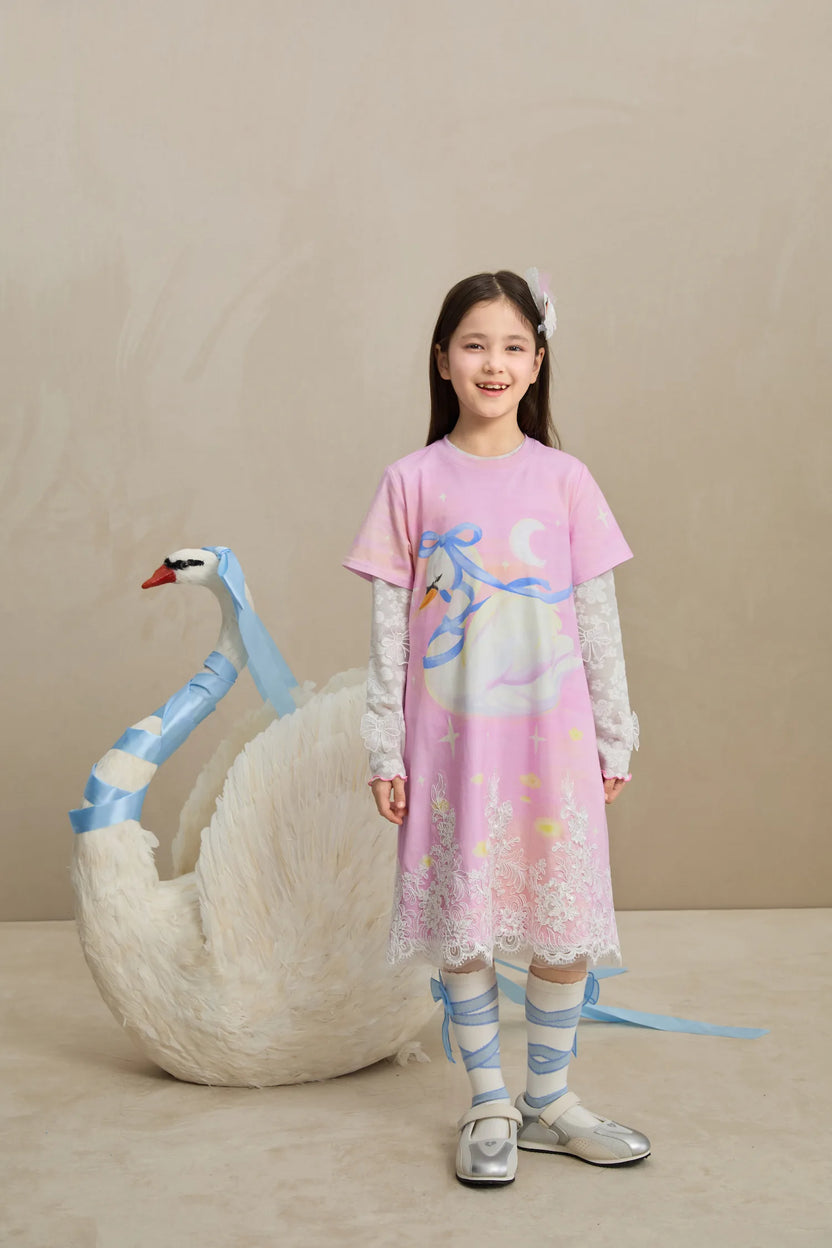 Dreamy Swan Lake Lace Dress by Poco Blush, image 9