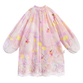 Poco Blush Swan Dream Print Lace Shirt