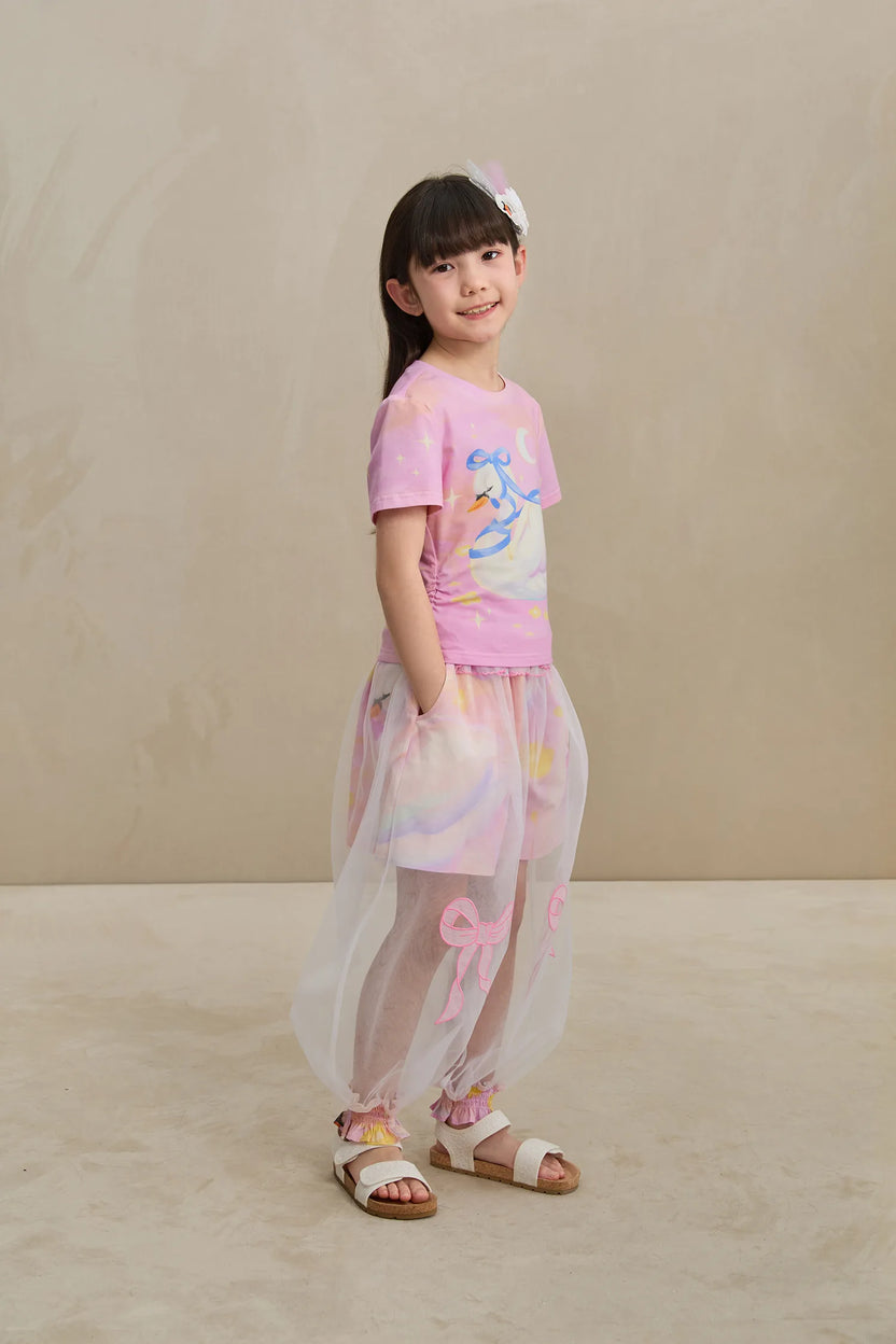 Swan Lake Cooling Cotton T-shirt by Poco Blush, image 12