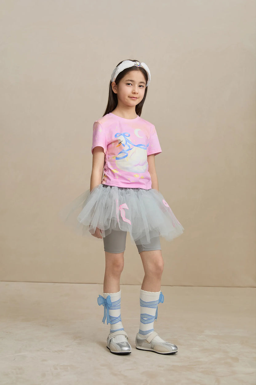 Swan Lake Cooling Cotton T-shirt by Poco Blush, image 17