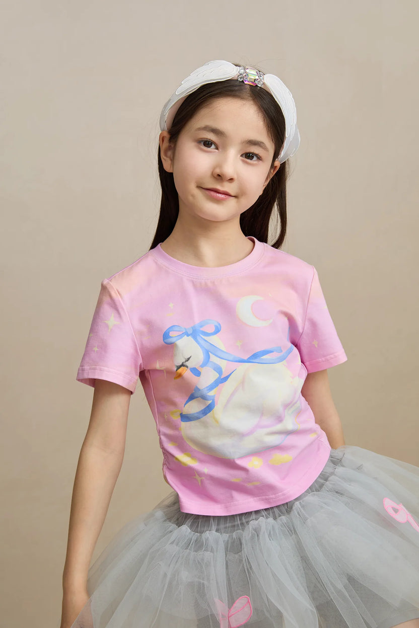 Poco Blush Swan Lake Cooling Cotton T-shirt