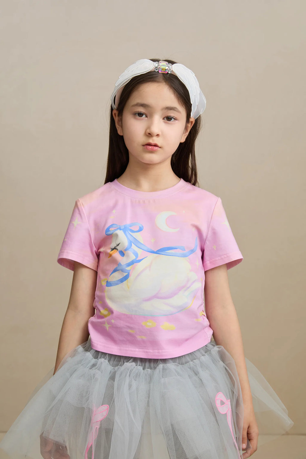 Poco Blush Swan Lake Cooling Cotton T-shirt