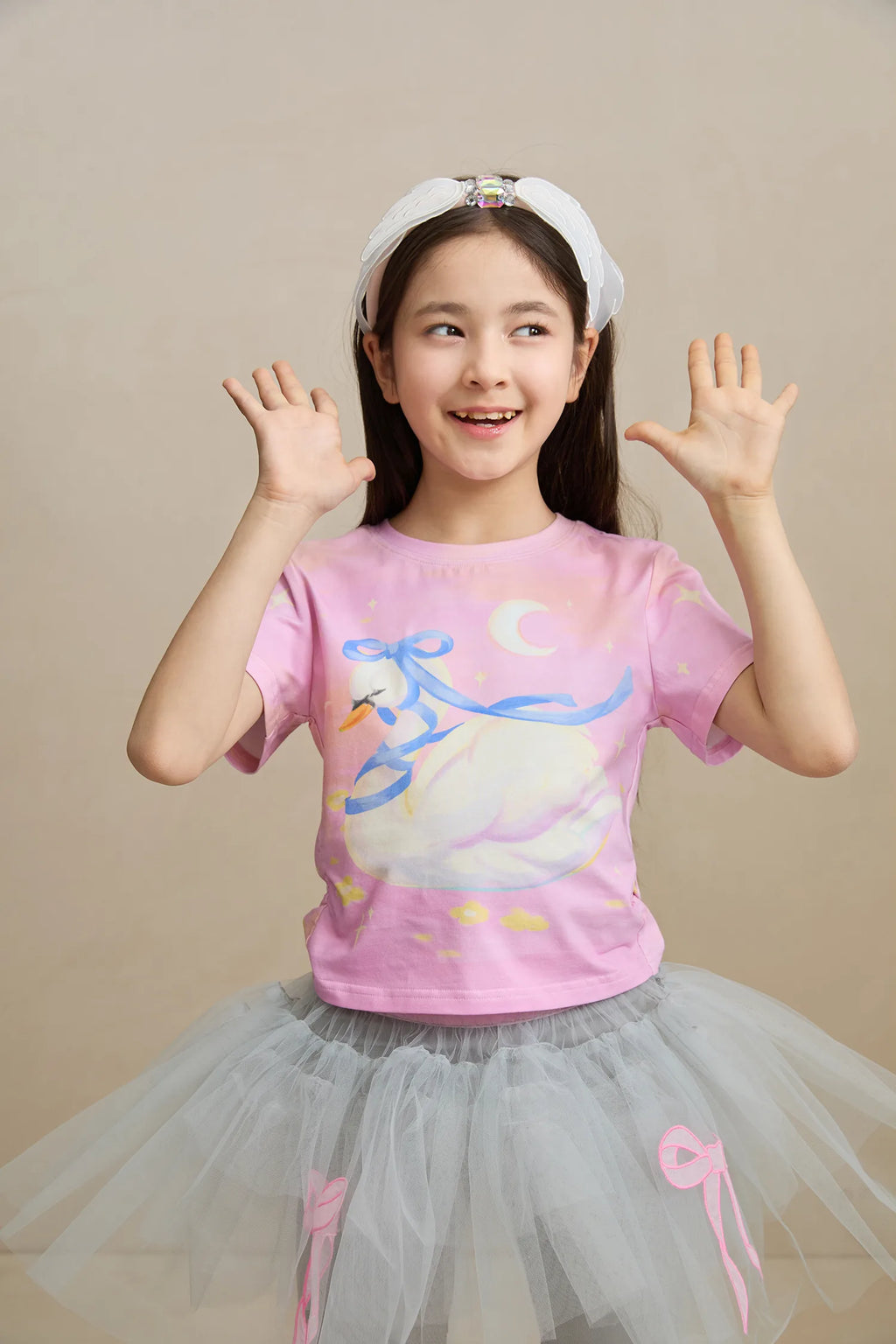 Poco Blush Swan Lake Cooling Cotton T-shirt