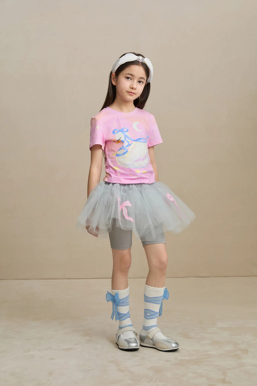 Swan Lake Cooling Cotton T-shirt by Poco Blush, image 4