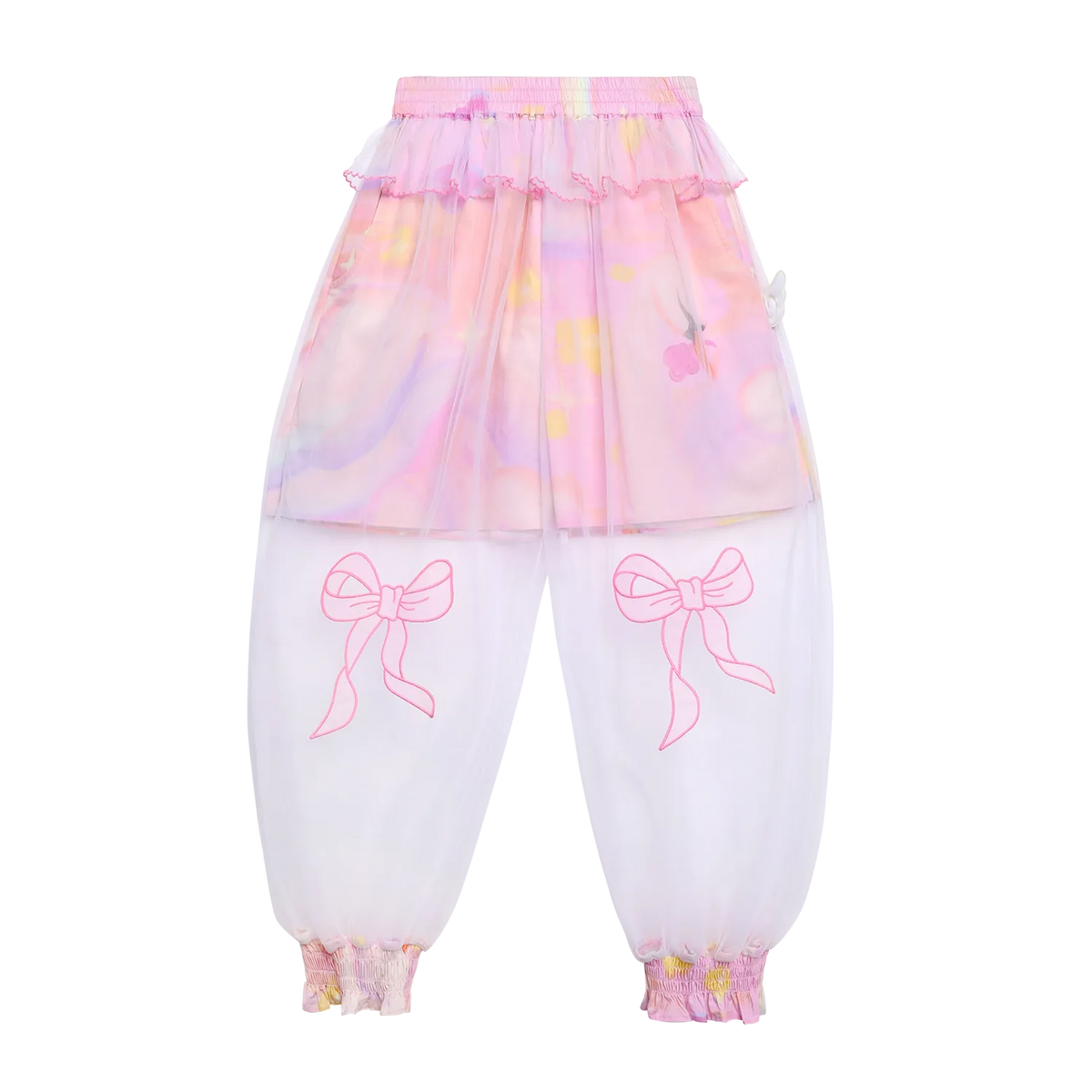 Poco Blush Swan Mesh Overlay Anti-Mosquito Pants