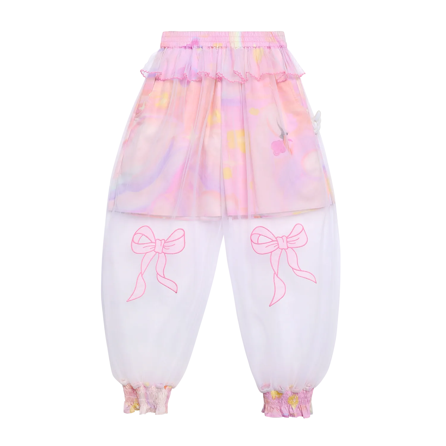 Poco Blush Swan Mesh Overlay Anti-Mosquito Pants