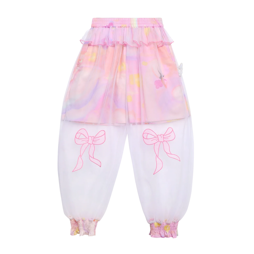 Swan Mesh Overlay Anti-Mosquito Pants by Poco Blush