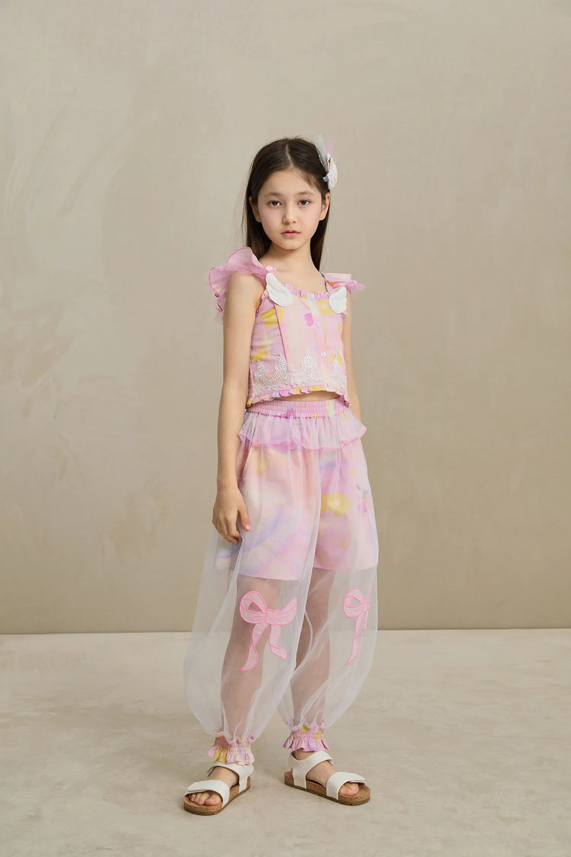 Swan Mesh Overlay Anti-Mosquito Pants by Poco Blush, image 10