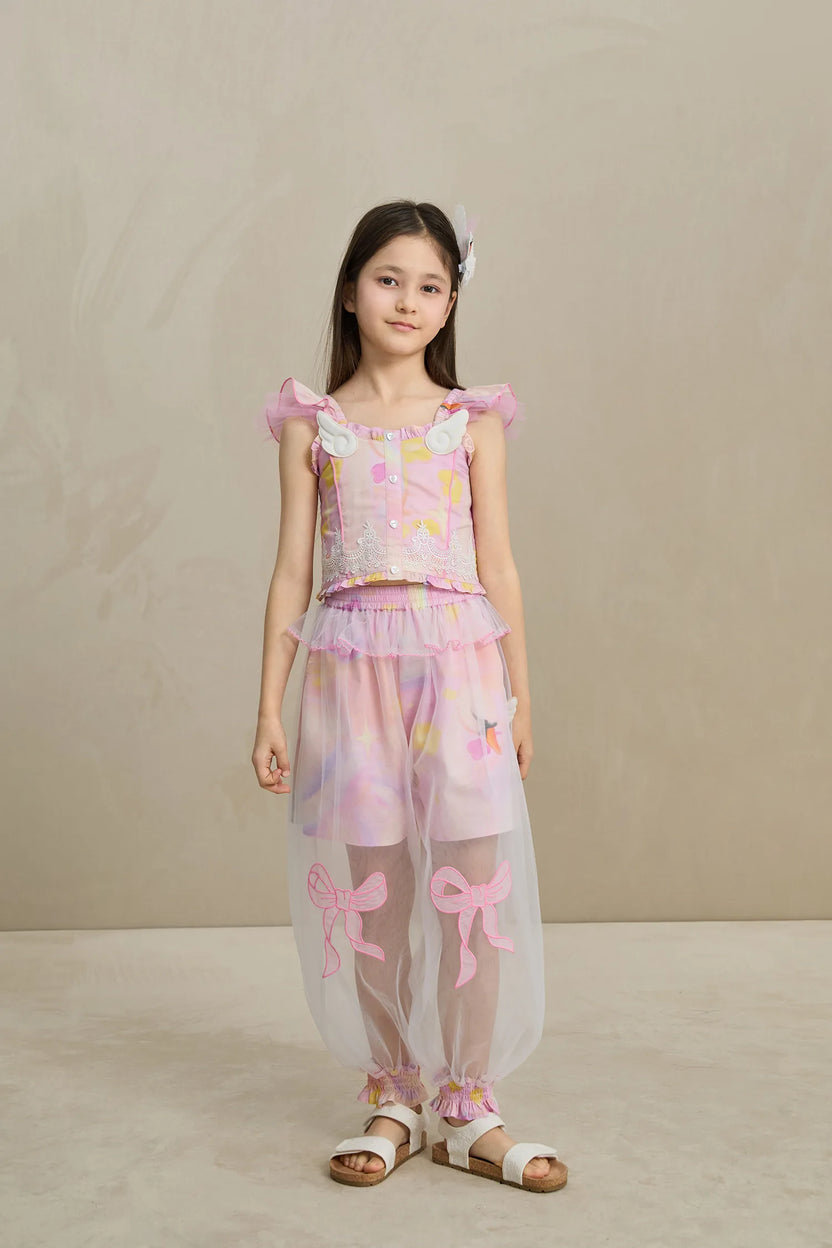 Swan Mesh Overlay Anti-Mosquito Pants by Poco Blush, image 11