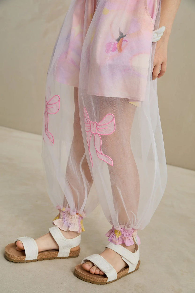 Swan Mesh Overlay Anti-Mosquito Pants by Poco Blush, image 14