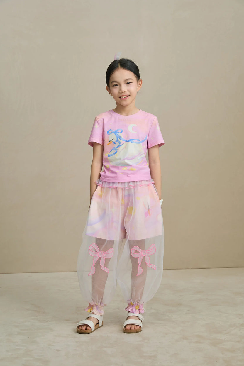 Swan Mesh Overlay Anti-Mosquito Pants by Poco Blush, image 15