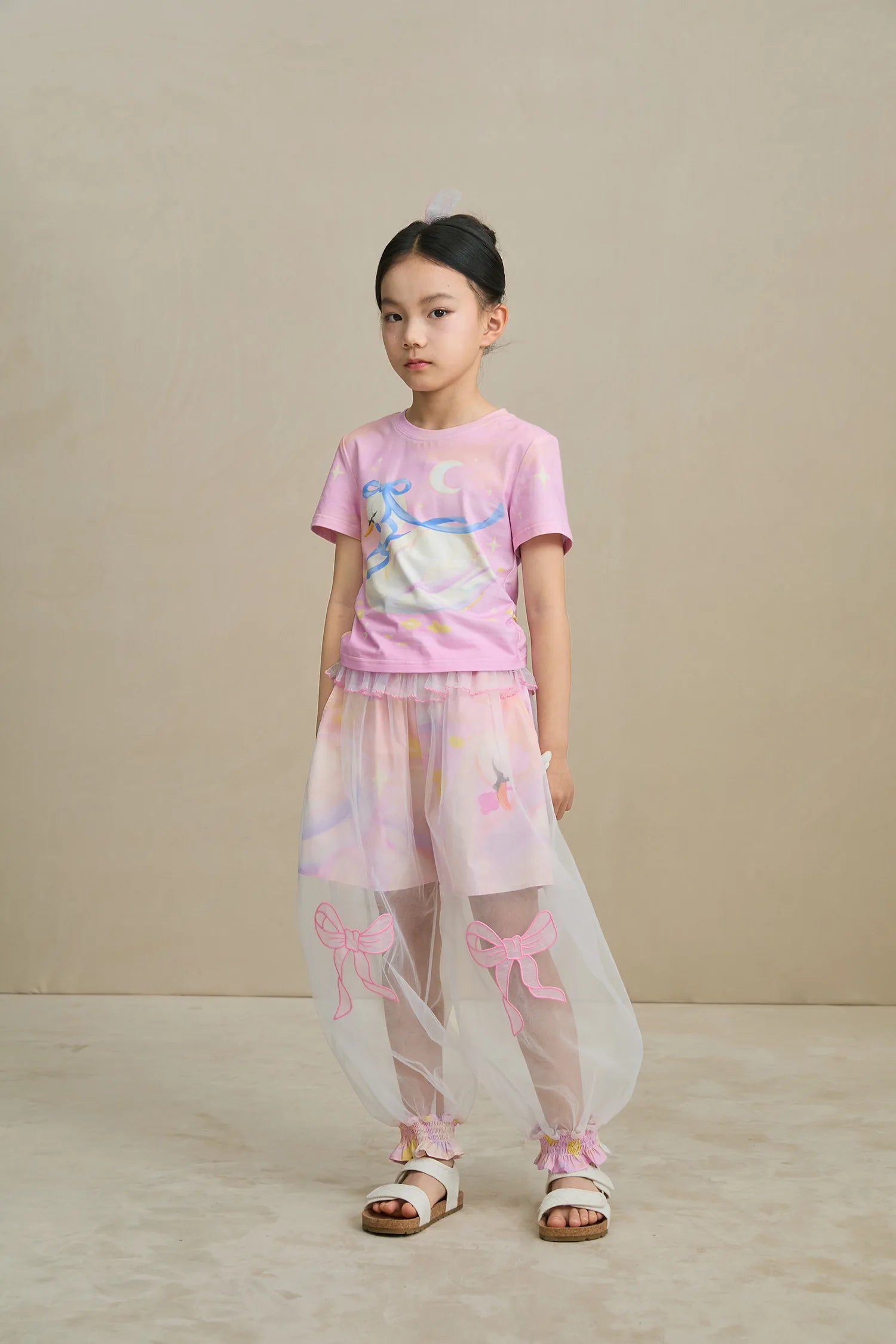 Poco Blush Swan Mesh Overlay Anti-Mosquito Pants