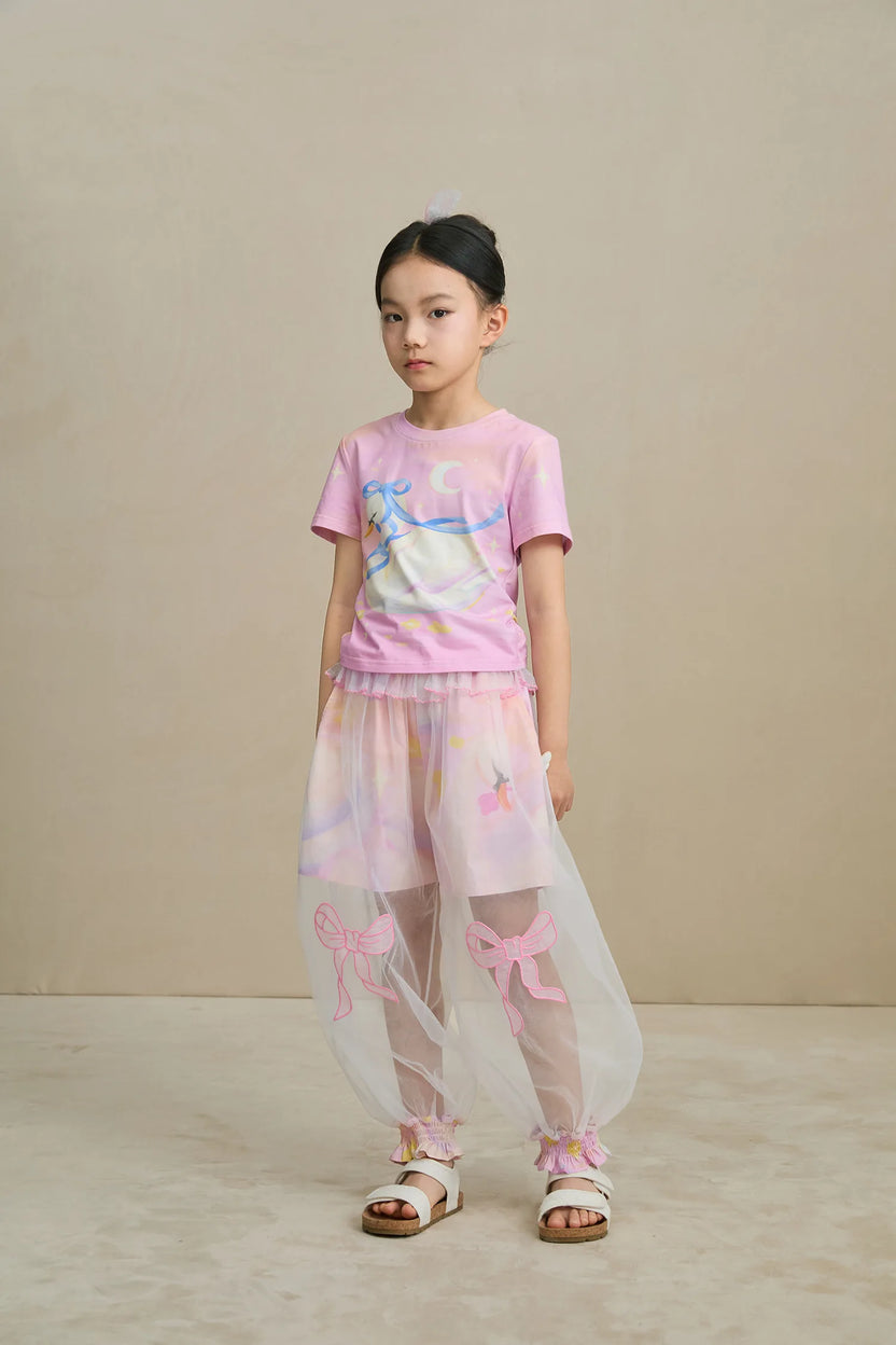Swan Mesh Overlay Anti-Mosquito Pants by Poco Blush, image 5