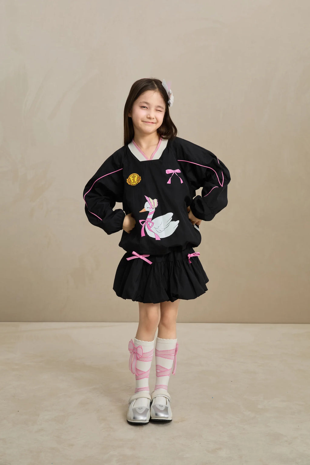 Poco Blush Swan Ribbon Active Jacket