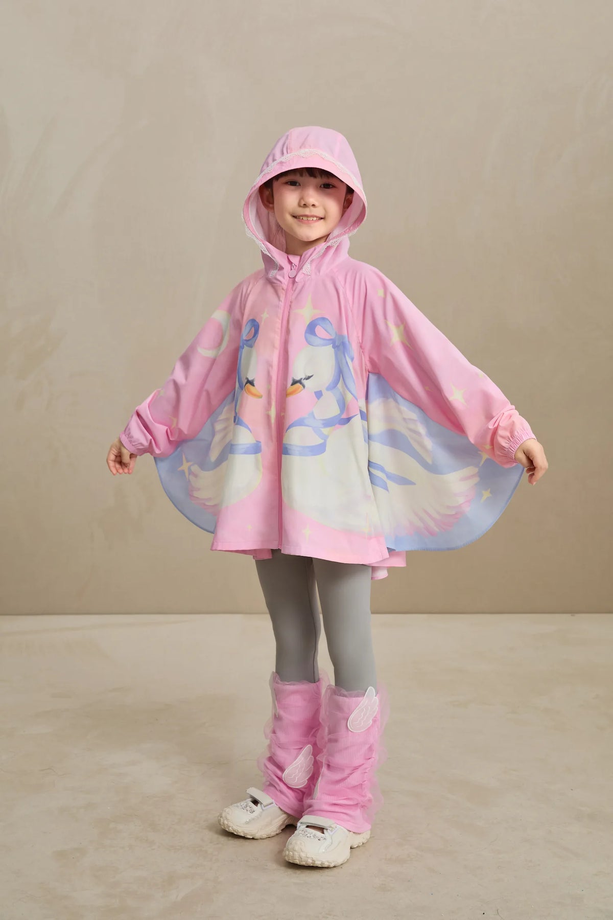 Poco Blush Swan Wing Sheer Summer Jacket