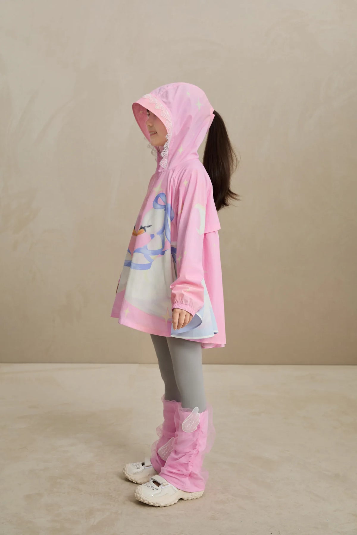 Poco Blush Swan Wing Sheer Summer Jacket