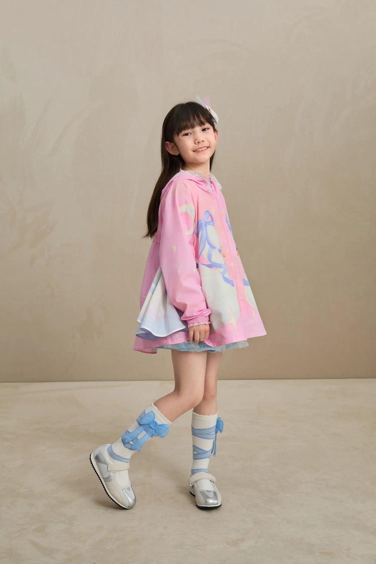 Poco Blush Swan Wing Sheer Summer Jacket