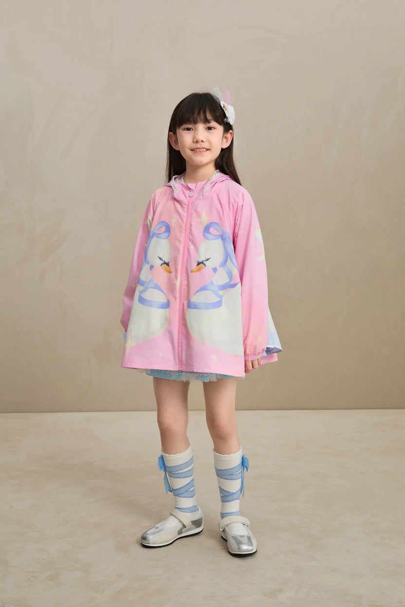 Poco Blush Swan Wing Sheer Summer Jacket