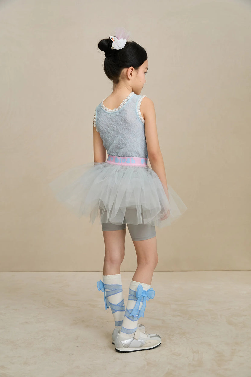 Tulle Ballet Skort with Bow Detail by Poco Blush, image 10