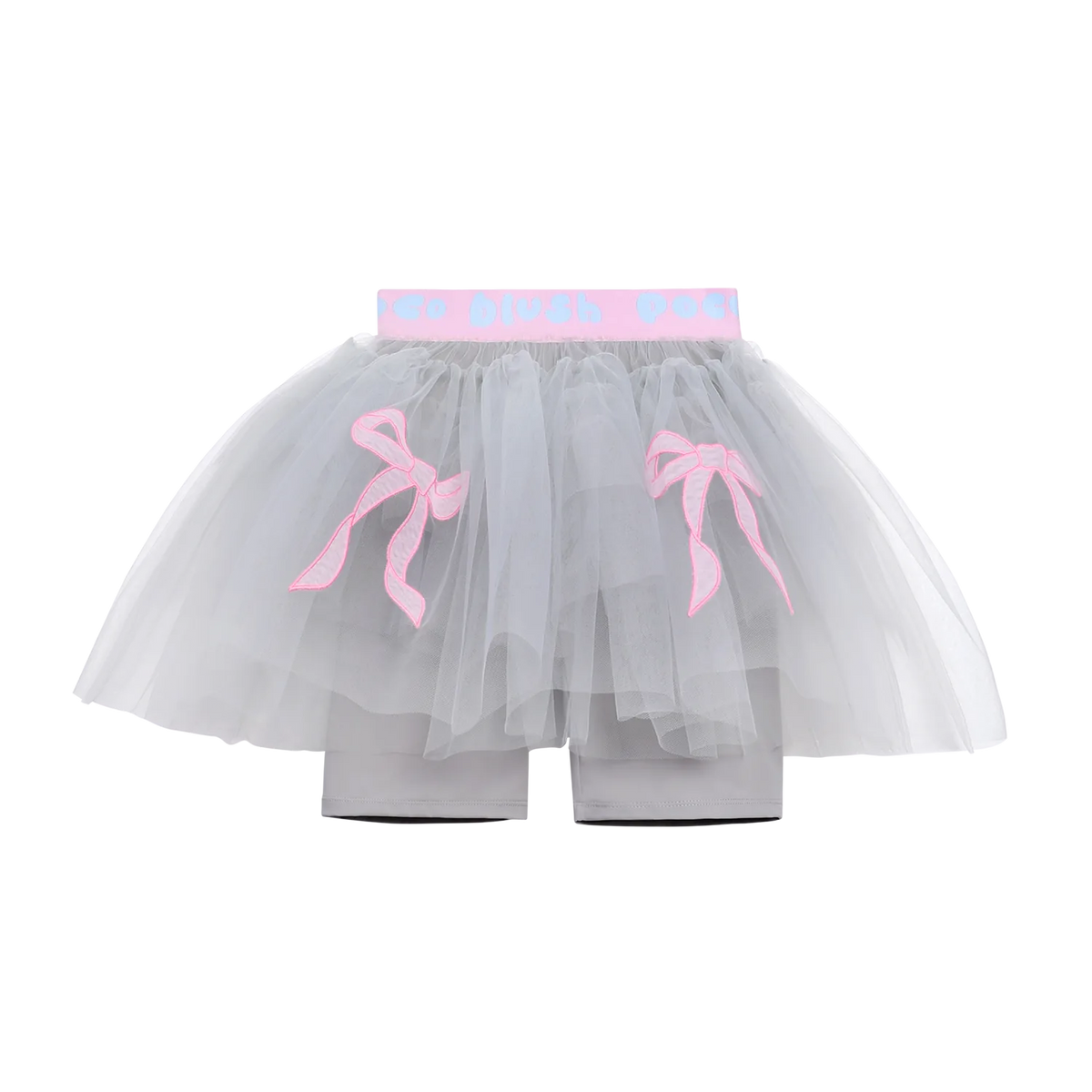 Tulle Ballet Skort with Bow Detail by Poco Blush, image 2