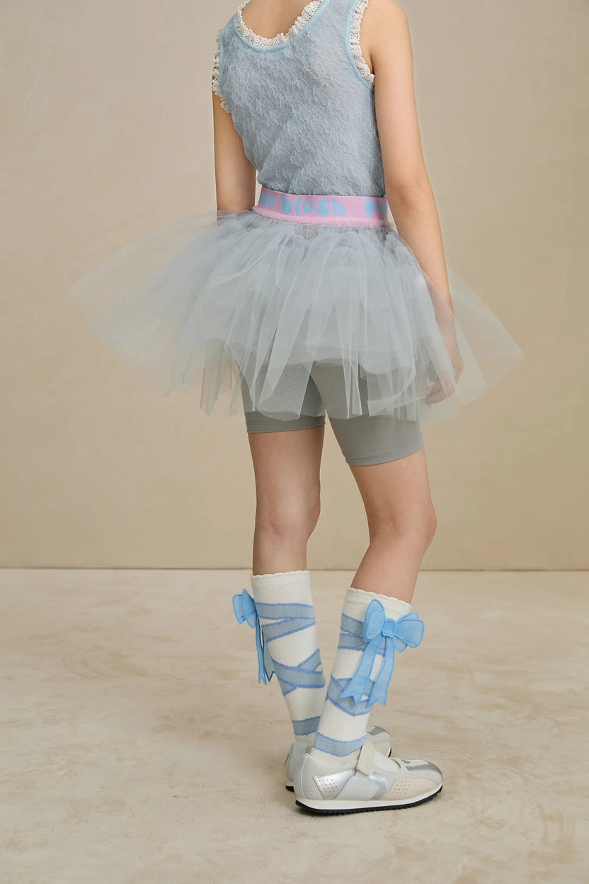 Tulle Ballet Skort with Bow Detail by Poco Blush, image 16