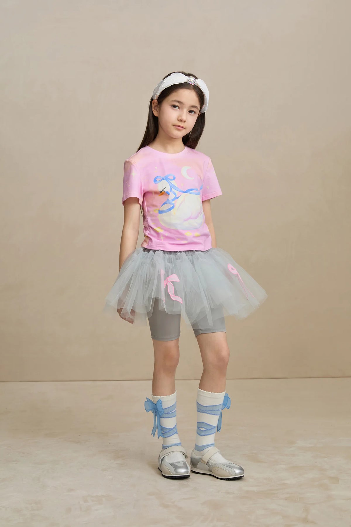 Tulle Ballet Skort with Bow Detail by Poco Blush, image 4