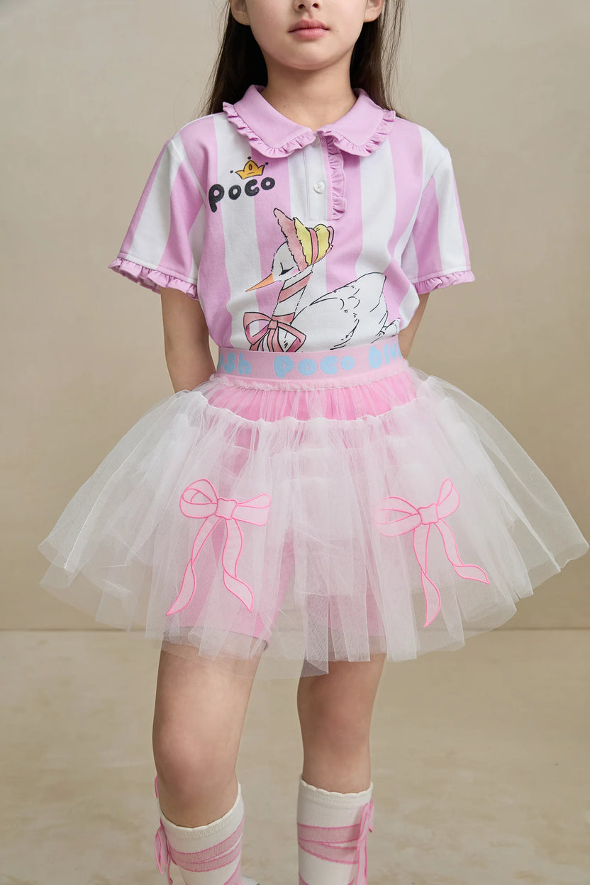 Tulle Ballet Skort with Bow Detail by Poco Blush, image 19
