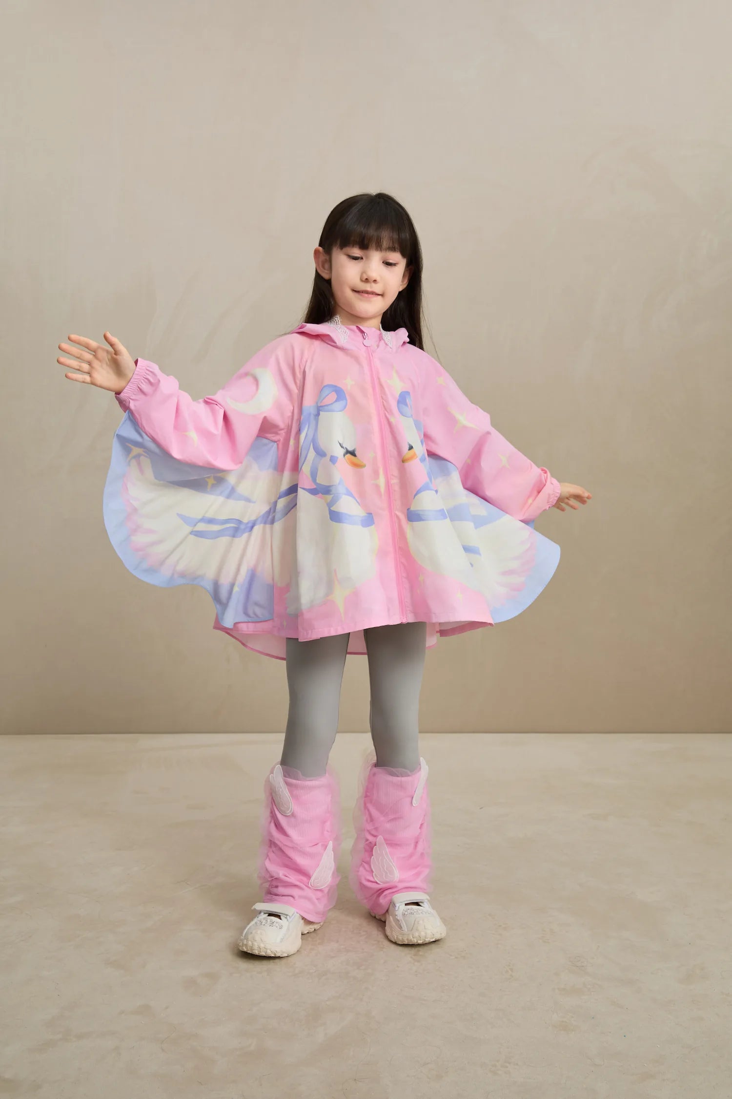 Poco Blush Featherlight Mesh Layered Leggings