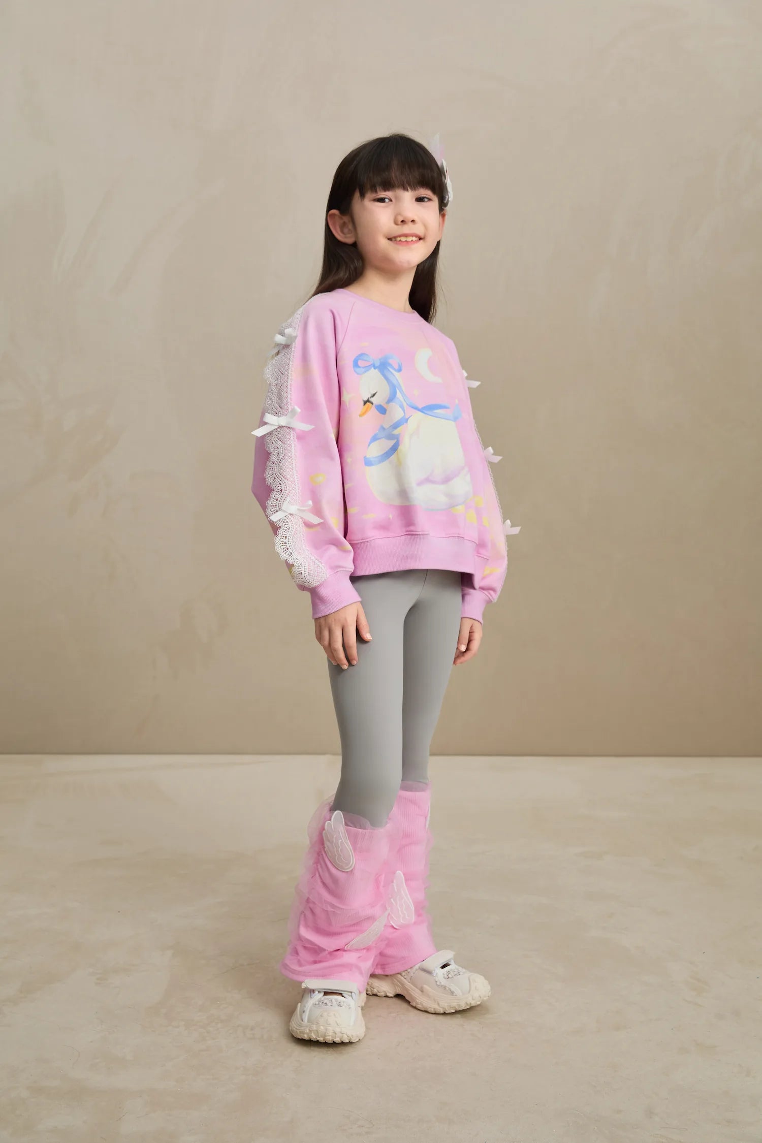 Poco Blush Featherlight Mesh Layered Leggings