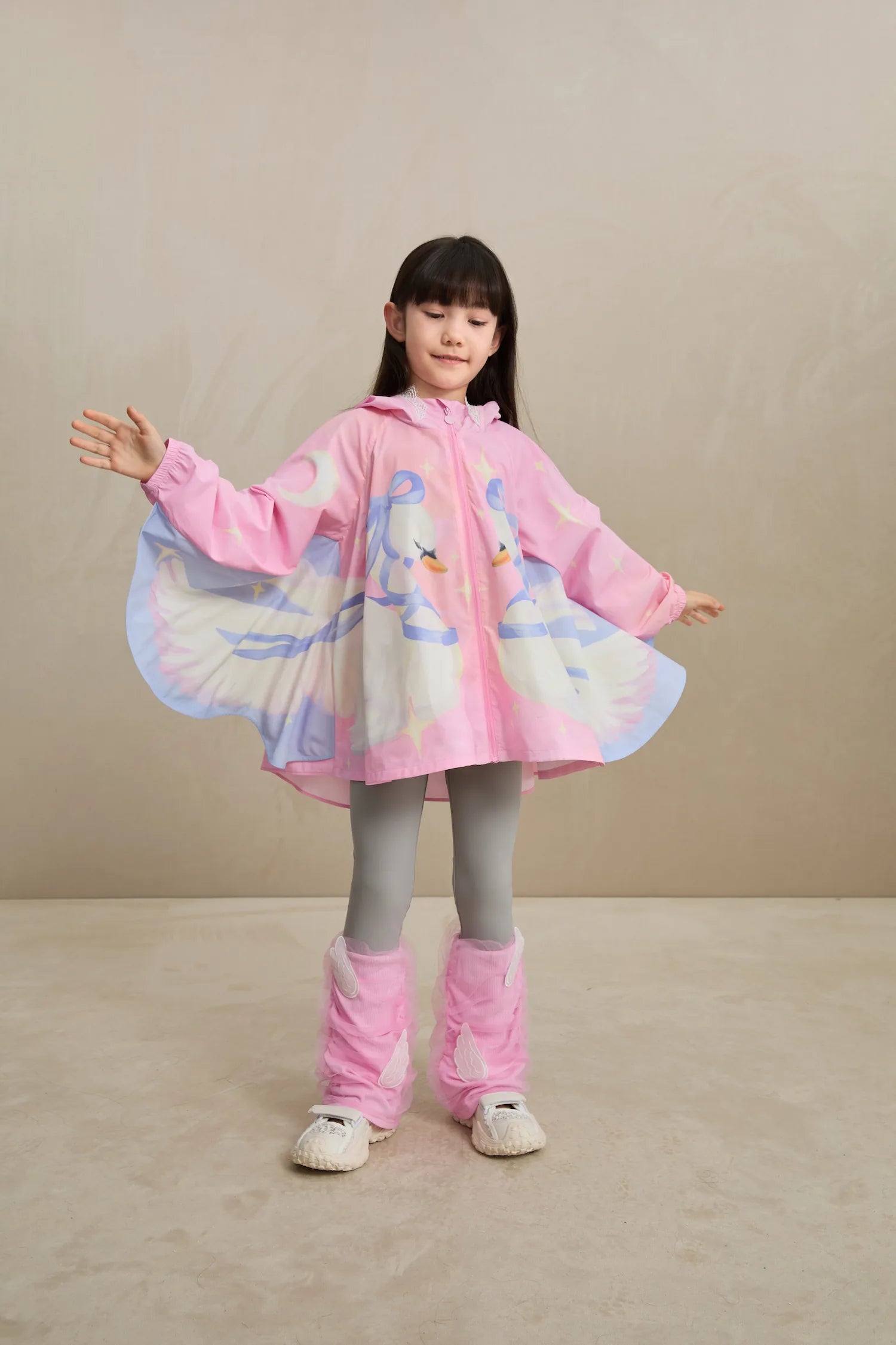 Poco Blush Featherlight Mesh Layered Leggings