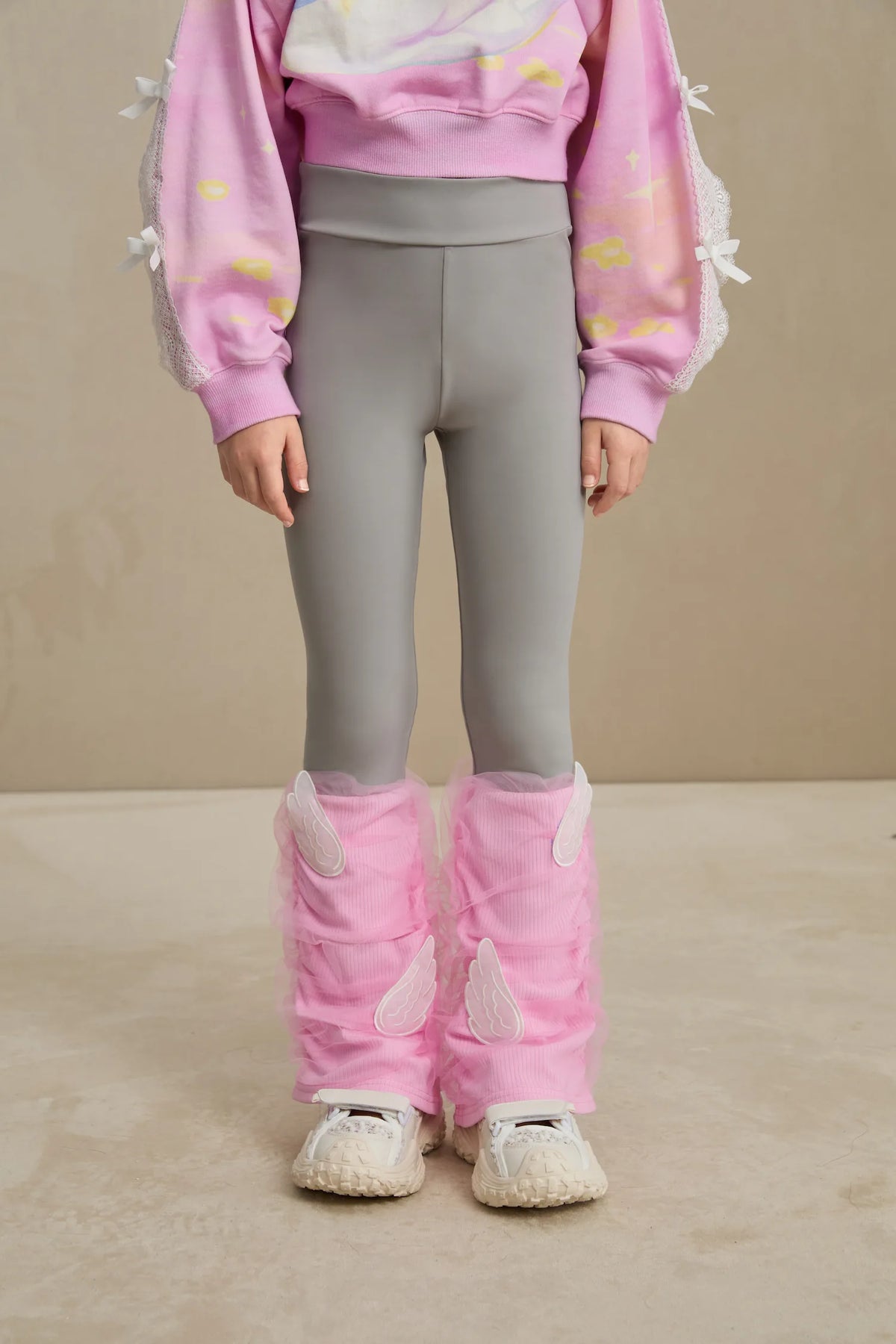 Poco Blush Featherlight Mesh Layered Leggings