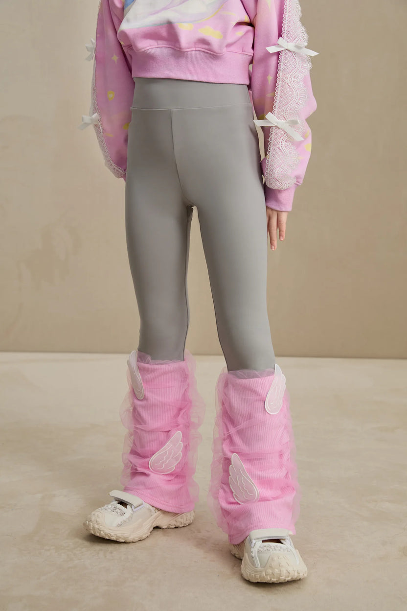Poco Blush Featherlight Mesh Layered Leggings
