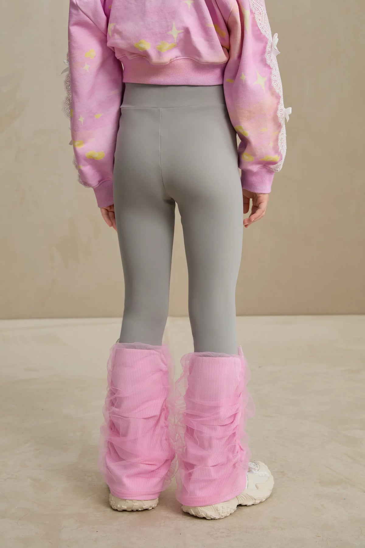 Poco Blush Featherlight Mesh Layered Leggings